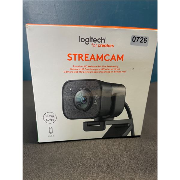 Lot of 1 Logitech StreamCam for Creators/Streamers