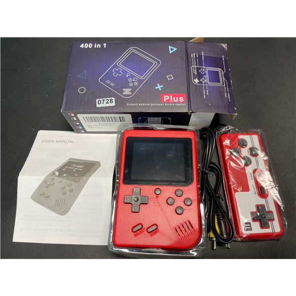 Lot of 1 Handheld Classic Retro Game System - 400 Built-In Retro/Classic Video Games!!
