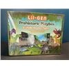Image 1 : Lot of 1 Lil-Gen Prehistoric Playbox Toy Set - Includes 12 Dinosaur Figures, Sound Book & Playmat!