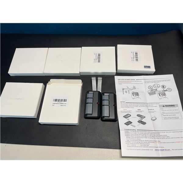 Lot of 6 2-Packs of 3-Button Garage Remotes 893MAX - Works with Liftmaster, Chamberlain, etc.