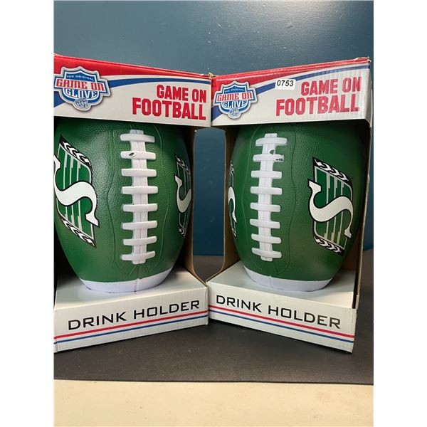 Lot of 2 Football Drink Holders