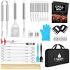 Image 1 : Lot of 1 Morole 45PC BBQ/Grilling Tool Set - Brand New w/ Carrying Case!