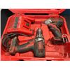 Image 2 : Lot of 2 Milwaukee Power Tools w/ Charger & Case - Used