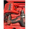Image 3 : Lot of 2 Milwaukee Power Tools w/ Charger & Case - Used