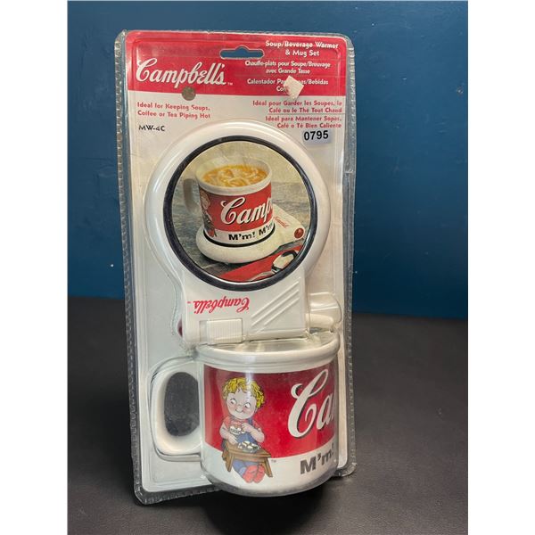 Lot of 1 Vintage/Collectible Campbells Soup /Beverage Warmer & Mug Set