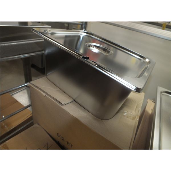 6 Deep Half Stainless Steel Inserts