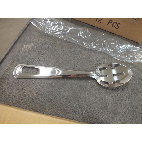 48...11" Stainless Steel Slotted Spoons