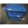 Blue Plastic Catering Cart On wheels