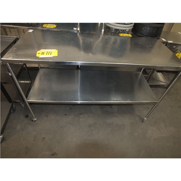 Stainless Steel Table On Wheels