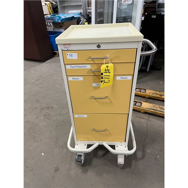 4 Drawer Storage Cabinet On Wheels