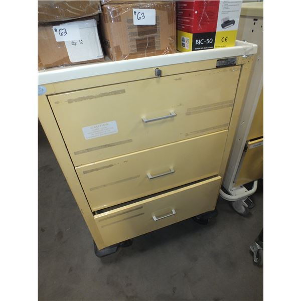 3 Drawer Metal Cabinet