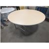 Image 1 : 8...6ft Wooden Round Banquet Tables
