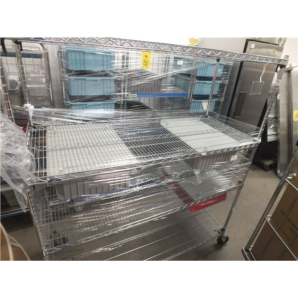 Stainless Steel Metro Rack on Wheels