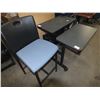 Image 1 : Black Adjustable Desk & Stool