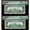 Image 2 : (2) Consecutive 1950B $50 Federal Reserve Notes Fr.2109-D PMG Gem Uncirculated 65EPQ