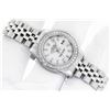Image 4 : Rolex Ladies Stainless Steel White Index Diamond Datejust Wristwatch