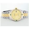 Image 3 : Rolex Men's Two Tone Champagne Index Emerald and Diamond Datejust Wristwatch