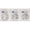 Image 1 : Lot of (3) 2016 $1 American Silver Eagle Coins PCGS MS70
