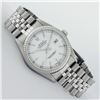 Image 3 : Rolex Men's Stainless Steel White Index Datejust Wristwatch