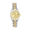 Image 2 : Rolex Ladies Two Tone Champagne Index Diamond Date Wristwatch