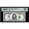 Image 1 : 1988A $5 Federal Reserve Note San Francisco Fr.1981-L PMG Superb Gem Unc 67EPQ