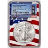 Image 1 : 2021(S) Type 1 $1 American Silver Eagle Coin NGC MS70 ER San Francisco Flag Core