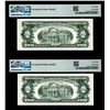 Image 2 : (2) Consecutive 1963 $2 Legal Tender Notes Fr.1513 PMG Superb Gem Uncirculated 68EPQ