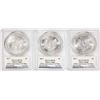 Image 2 : Lot of (3) 2017 $1 American Silver Eagle Coins PCGS MS70 Edmund Moy Signature FS