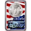 Image 2 : 2020(S) $1 American Silver Eagle Coin NGC MS70 Early Releases Mint Flag Core