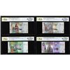 Image 1 : Lot of 2014 Kuwait 1/4, 1/2, 1 & 5 Dinar Notes PCGS Gem Uncirculated 66PPQ