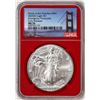 Image 1 : 2020(S) $1 American Silver Eagle Coin NGC MS70 Early Releases San Francisco Red Core