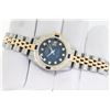 Image 4 : Rolex Ladies Two Tone Blue Vignette Sapphire and Diamond Datejust Wristwatch
