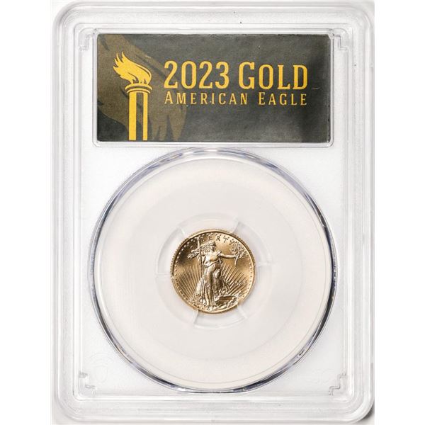 2023 $5 American Gold Eagle Coin PCGS MS70 First Day of Issue
