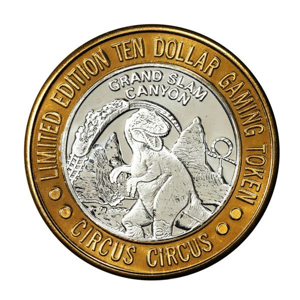 .999 Fine Silver Circus Circus Las Vegas, Nevada $10 Limited Edition Gaming Token