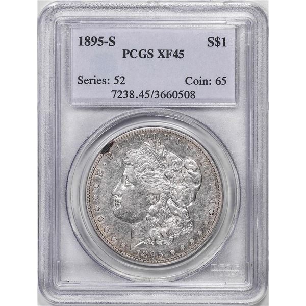 1895-S $1 Morgan Silver Dollar Coin PCGS XF45