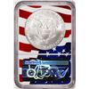 Image 2 : 2021(S) Type 1 $1 American Silver Eagle Coin NGC MS70 FDI San Francisco Flag Core