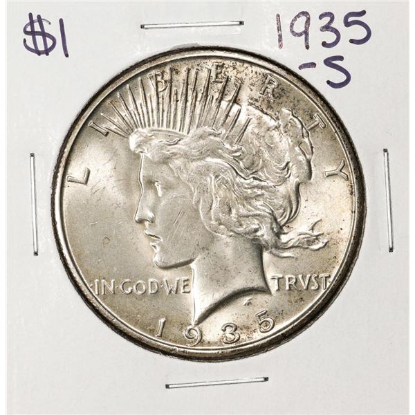 1935-S $1 Peace Silver Dollar Coin