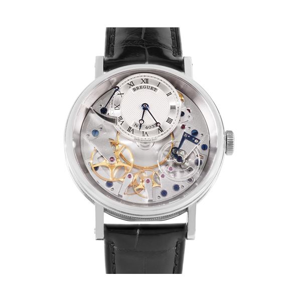 Breguet Mens 18K White Gold Tradition Wristwatch