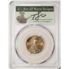 Image 1 : 2021 Type 1 $10 American Gold Eagle Coin PCGS MS70 FDOI Cleveland Signature