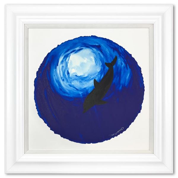 Wyland "Dolphin Blue" Original Watercolor on Paper