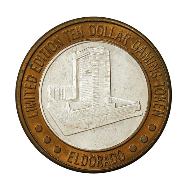 .999 Fine Silver Eldorado Reno, Nevada $10 Limited Edition Gaming Token