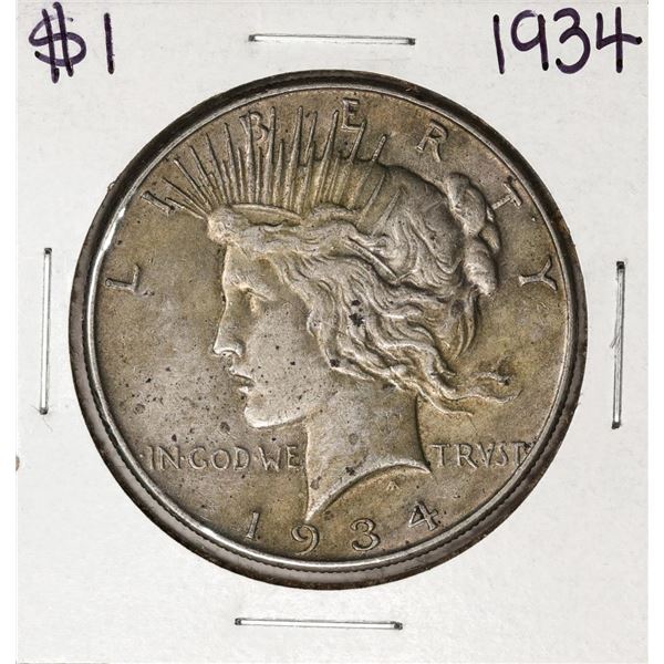 1934 $1 Peace Silver Dollar Coin