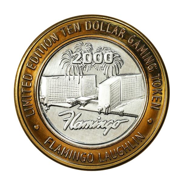 .999 Silver Flamingo Laughlin, Nevada $10 Casino Limited Edition Gaming Token