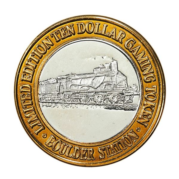 .999 Silver Boulder Station Hotel Casino Las Vegas, Nevada $10 Limited Edition Token