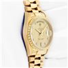 Image 4 : Rolex Mens 18K Yellow Gold Champagne Diamond Day Date President Wristwatch