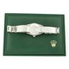 Image 8 : Rolex Ladies Midsize Stainless Steel Black Index Sapphire and Dimaond Datejust W/ Box