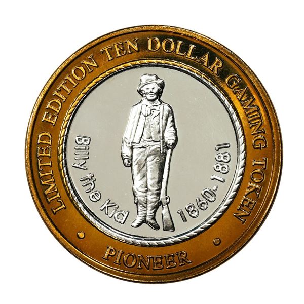 .999 Fine Silver Pioneer Laughlin, Nevada $10 Limited Edition Gaming Token