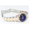 Image 9 : Rolex Mens Two Tone Blue Vignette Diamond Datejust Wristwatch