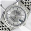 Image 2 : Rolex Mens Stainless Steel Tuxedo Index Datejust Wristwatch