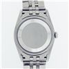 Image 8 : Rolex Mens Stainless Steel Tuxedo Index Datejust Wristwatch